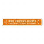 Sticker Houd voldoende afstand - Garder une distance suffisante Nederlands/Frans
