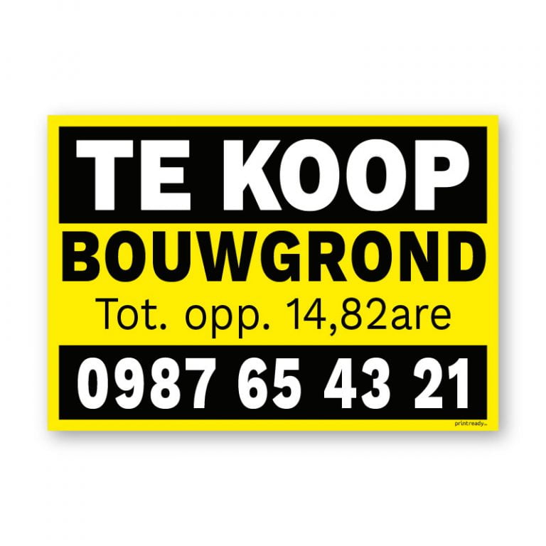 Goedkoopste V-borden , Makelaarsborden en reclameborden kunt u terecht bij , de full service print specialist in de Benelux