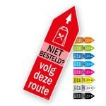 Route pijlsticker Online besteld? Volg route - Pijlsticker route pijlen