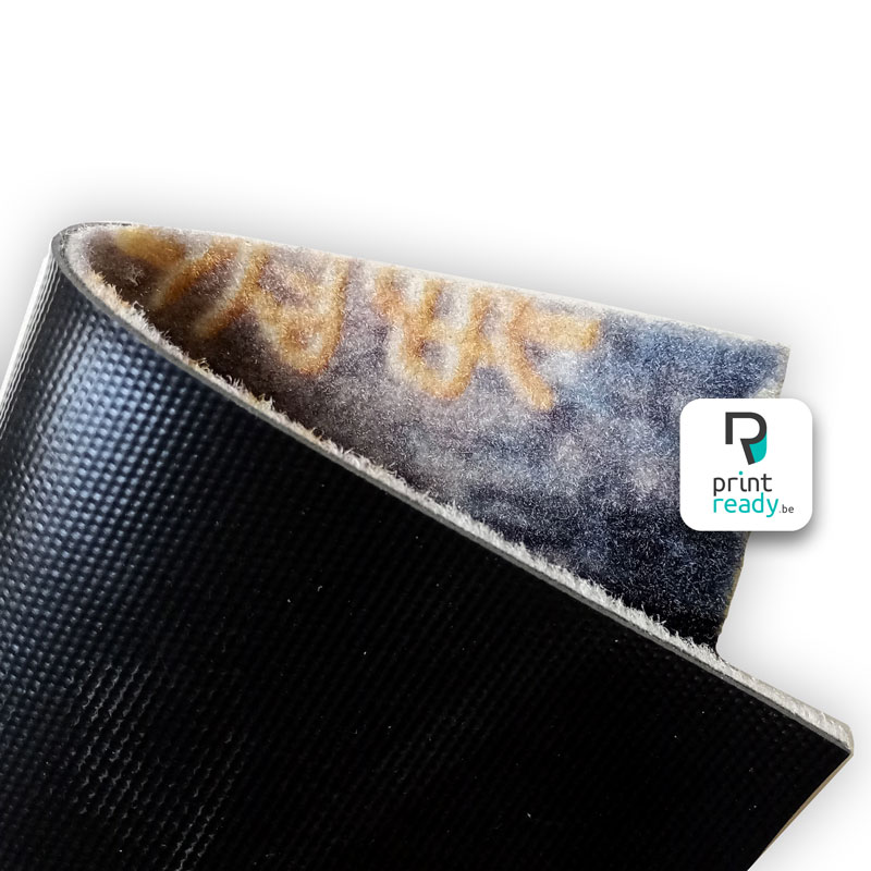 Vloermat met anti-slip vinyl backing en fullcolor bedrukking