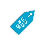 pijlsticker-35x15cm